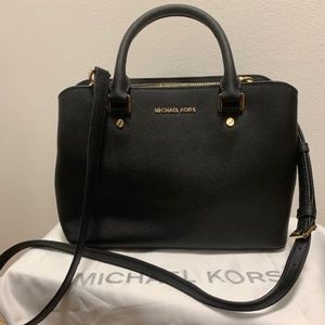 Michael Kors Savannah Small Satchel Black